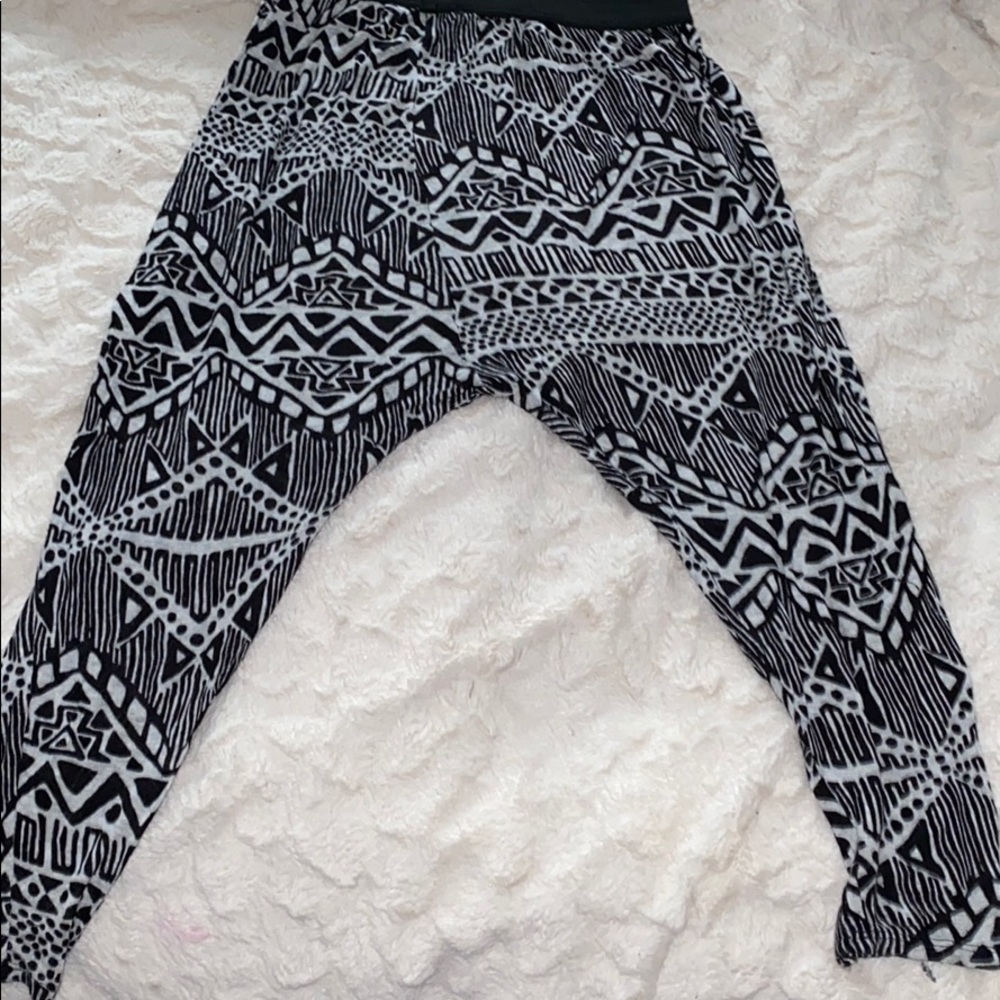 Aztec print harem pants